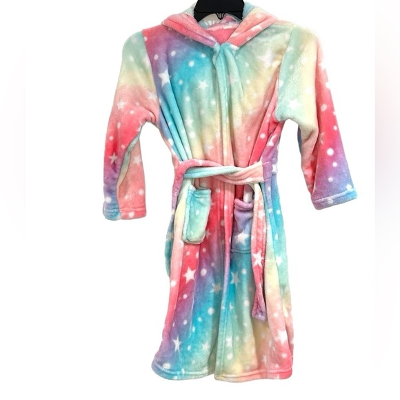 Unicorn Gifts For Girls Unicorn Robe Hooded Starry Sky Print - Picture 4 of 11